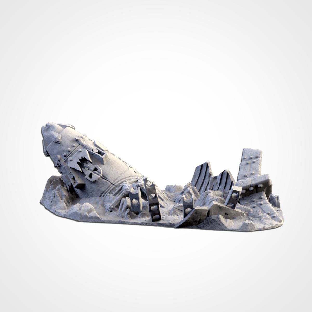 Modular CRASHED PLANES Txarli Factory Sci-Fi modular Wreckage Set, Perfect for Tabletop Wargames
