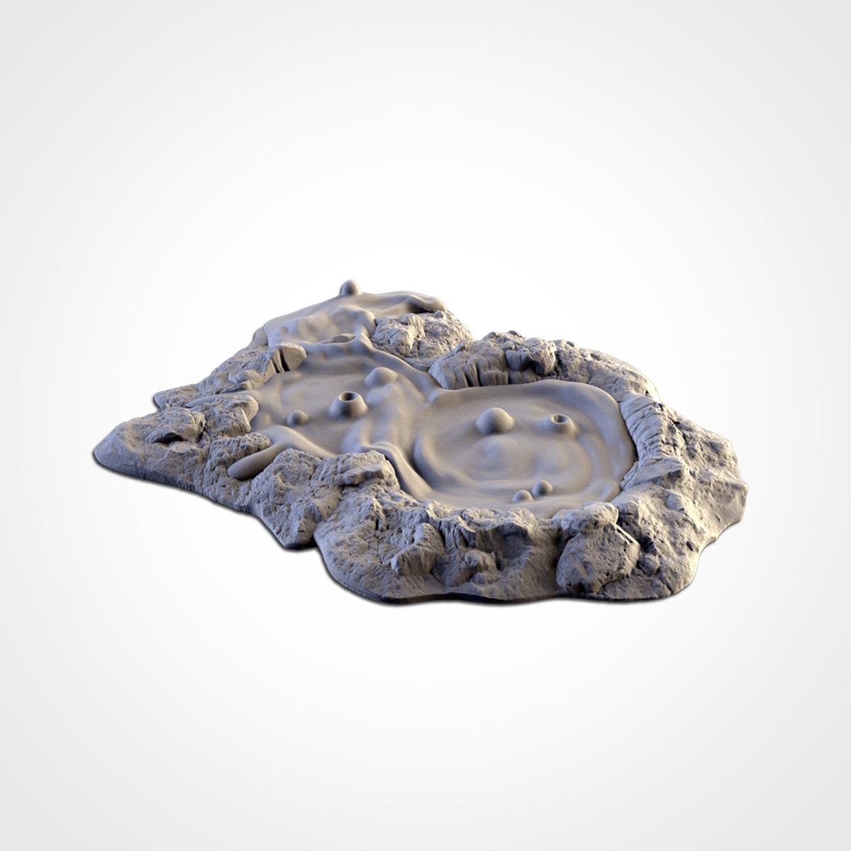 VOLCANIC TERRAIN Modular Wargaming Scatter Terrain by Txarli Factory for Tabletop Wargames