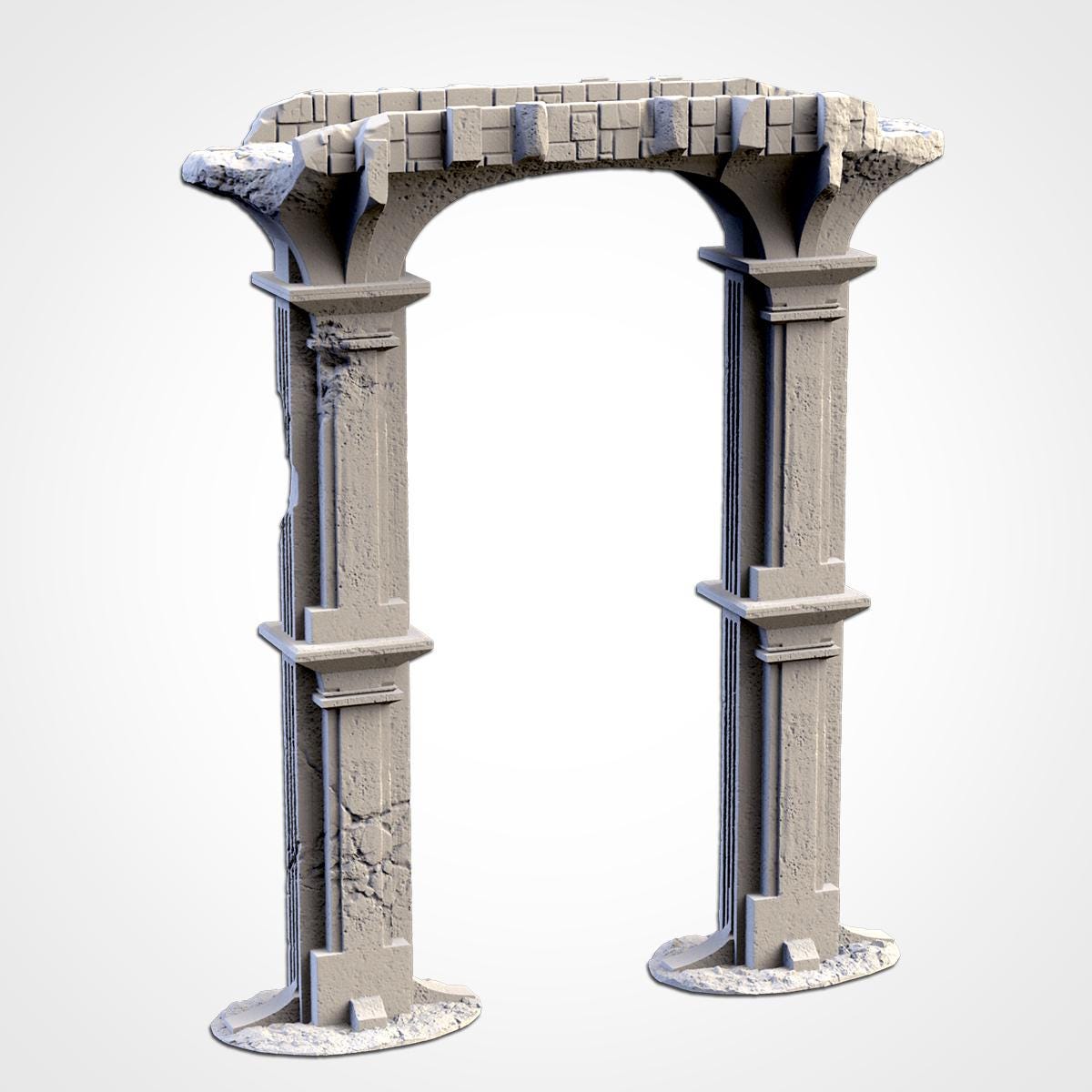 Modular STONE BRIDGE AQUEDUCTS  Mordheim Terrain Cityscape Set, Perfect for Tabletop Wargames