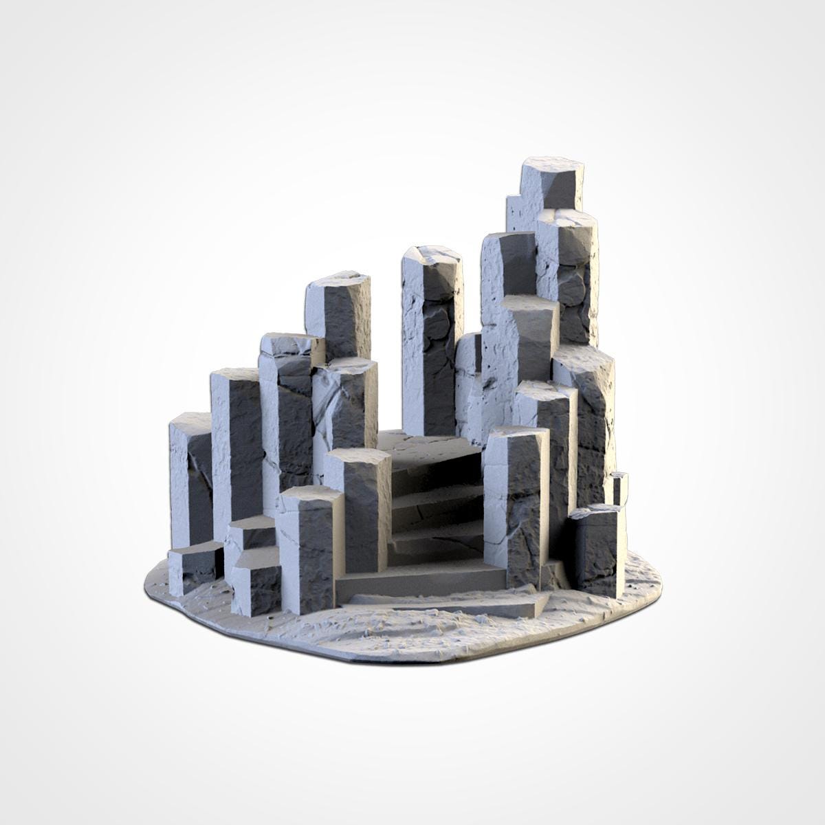 BASALTIC TERRAIN Modular Wargaming Scatter Terrain by Txarli Factory for Tabletop Wargames