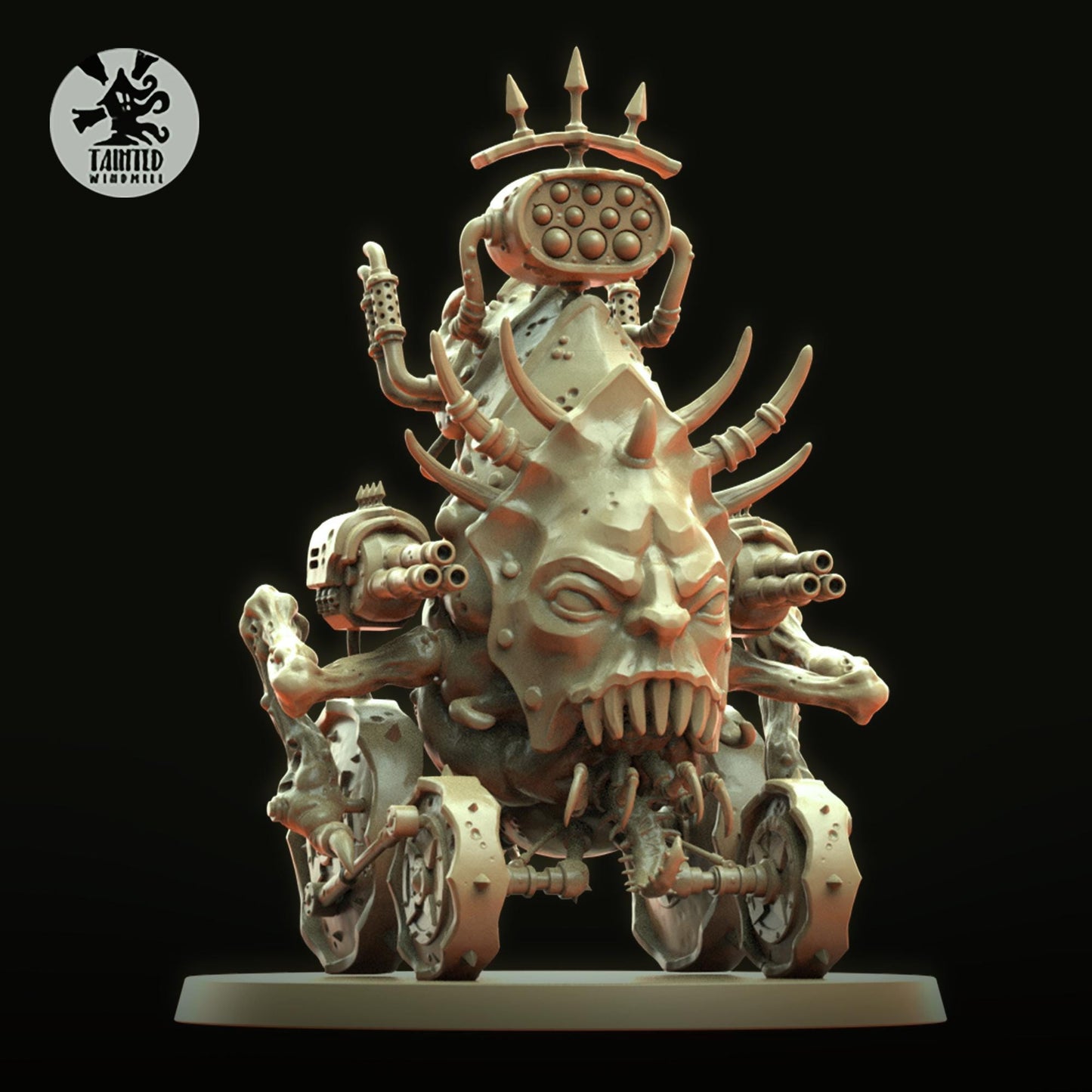 Decay Blight Hauler, Chaotic Marine Monopose Miniatures Sculpted by Tainted Windmill for Wargames set in the Grimdark Future