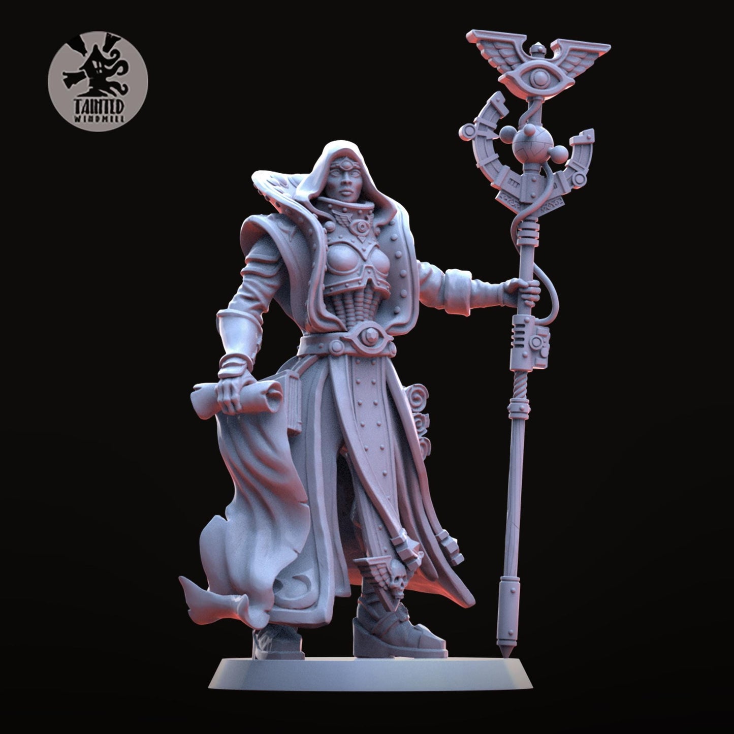 Star Navigator, Imperial Heroic Agents Sculpted by Tainted Windmill for Wargames set in the Grimdark Future