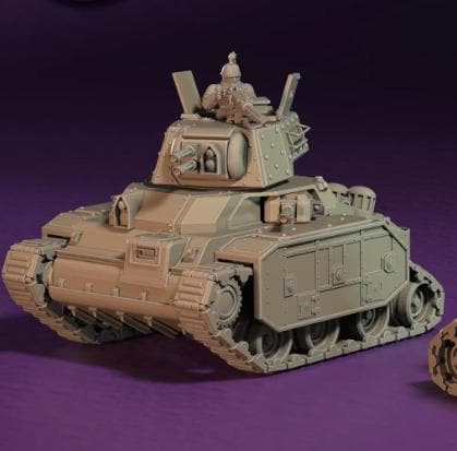 Tribounus Light Patrol Tank, Modular Sci-Fi Vehicle by ThatEvilOne, Sci-fi Wargames Proxy, Imperial Auxillia Army,  Super Light Tank