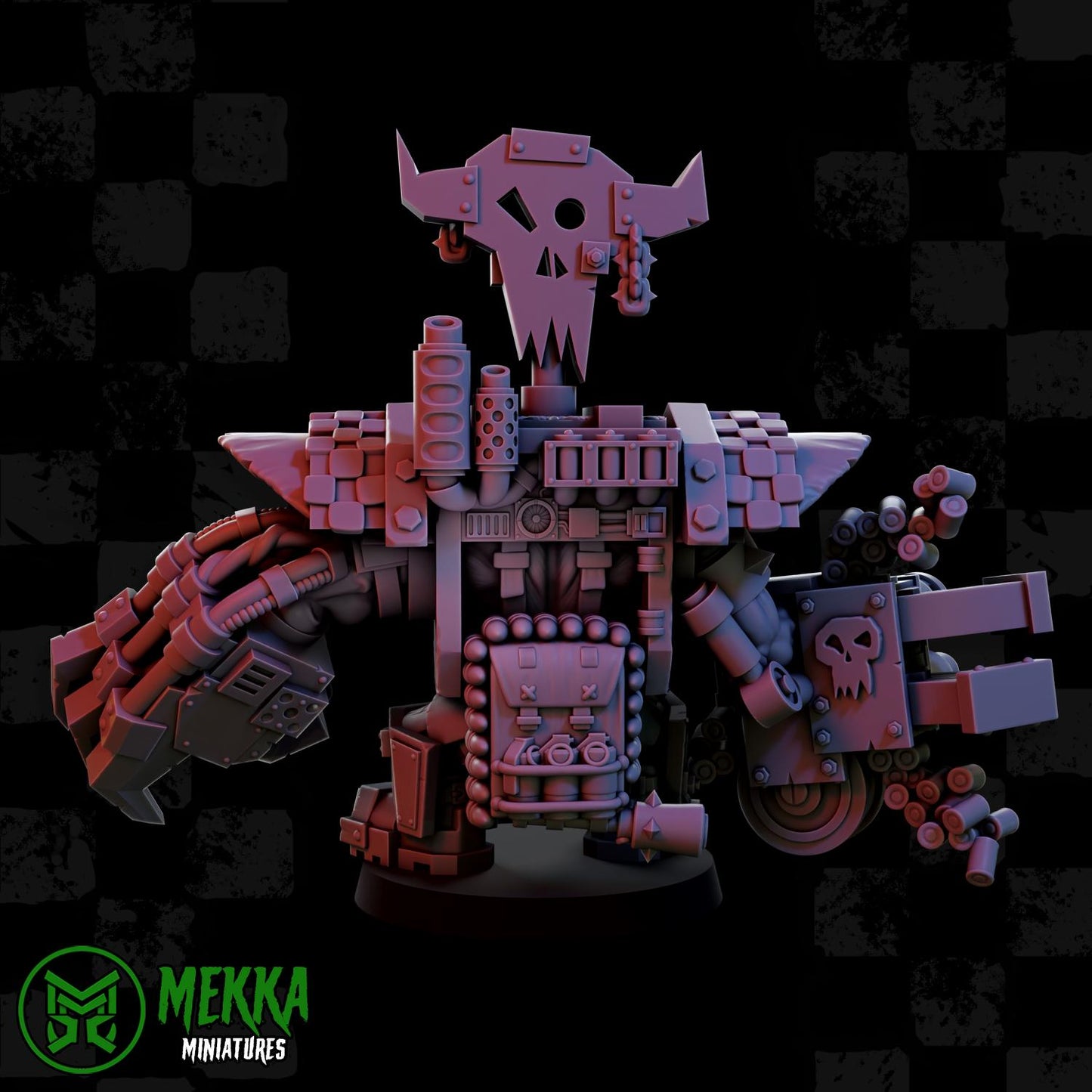 Armoured Orks Set 2, Space-Faring Orkish Menace Sculpted by Mekka Miniatures, Grimdark Compatible, Scaled for Sci-Fi Miniature Wargames