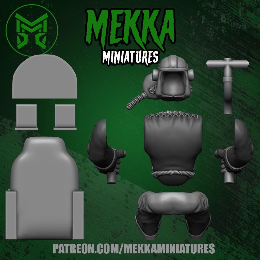 Orc Jet, Space-Faring Orkish Menace Sculpted by Mekka Miniatures, Grimdark Compatible, Scaled for Sci-Fi Miniature Wargames