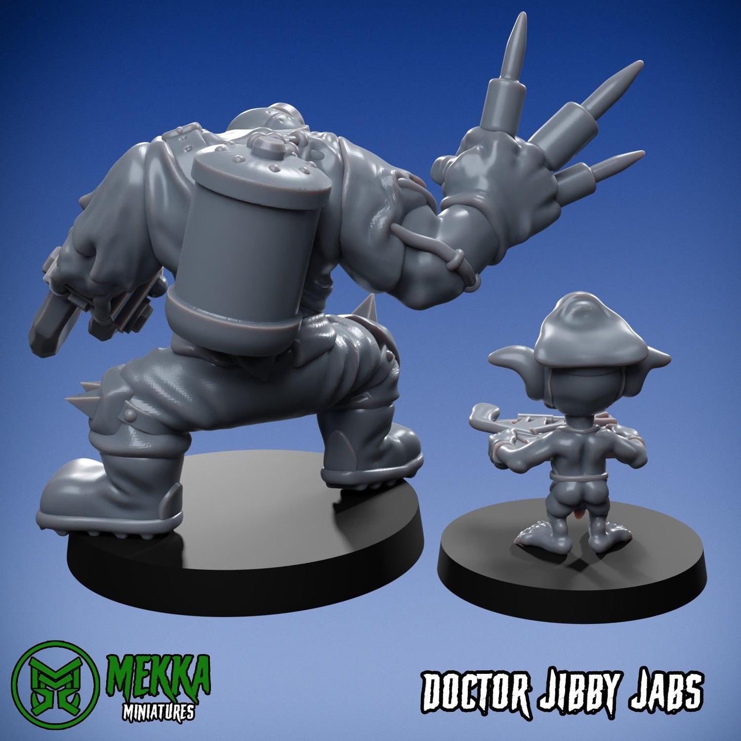 Doctor Orc, Space-Faring Orkish Menace Sculpted by Mekka Miniatures, Grimdark Compatible, Scaled for Sci-Fi Miniature Wargames