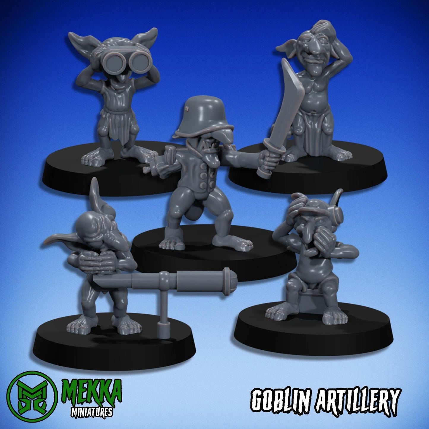 Pirate Artillery, Space-Faring Orkish Menace Sculpted by Mekka Miniatures, Grimdark Compatible, Scaled for Sci-Fi Miniature Wargames