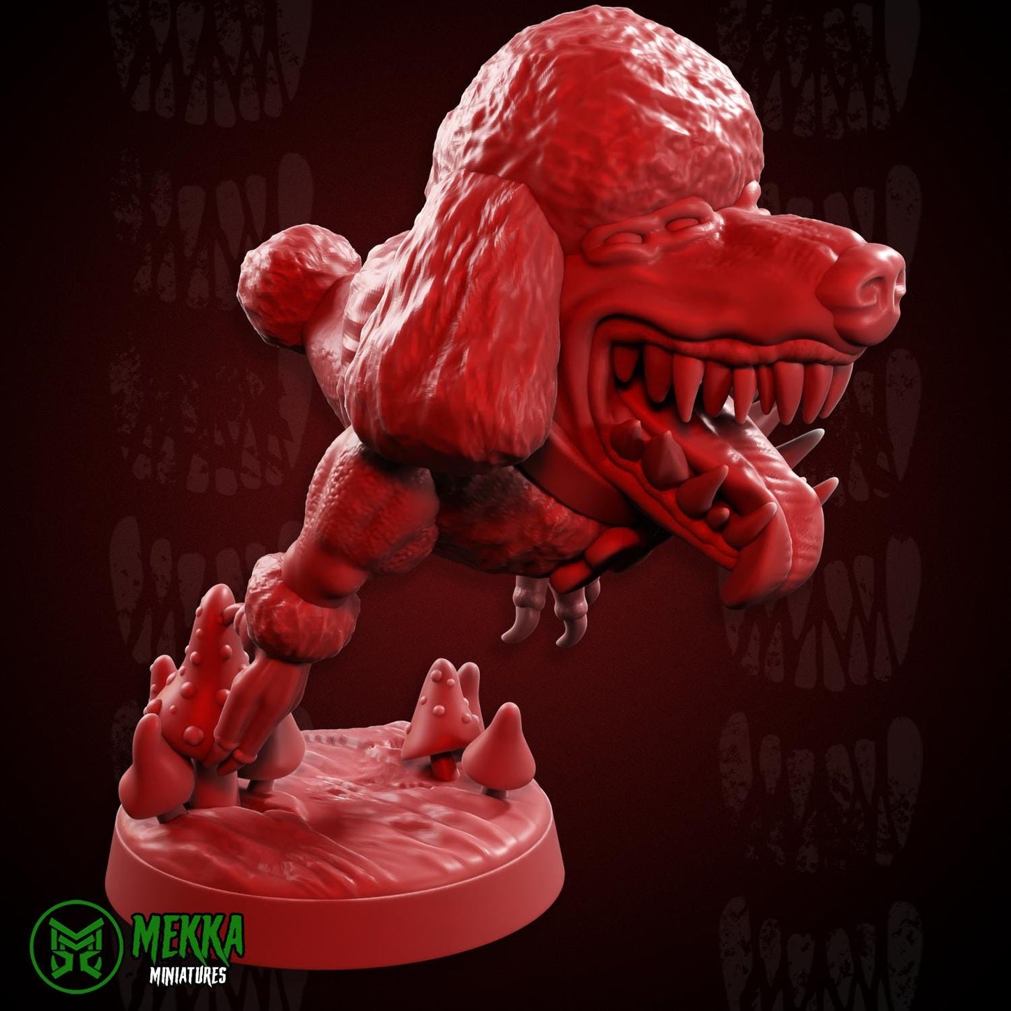 Guard Doggo Chompaz, Space-Faring Orkish Menace Sculpted by Mekka Miniatures, Grimdark Compatible, Scaled for Sci-Fi Miniature Wargames