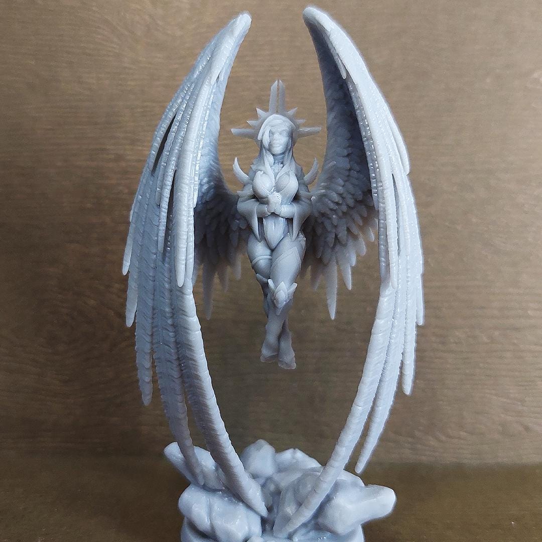 Protector Inasyah, Angelic Heroic Miniature for Tabletop Roleplaying games by Codex Universalis