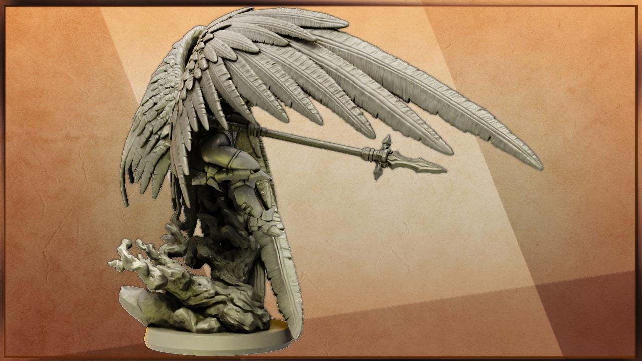 Sor Ariadna, Angelic Heroic Miniature for Tabletop Roleplaying games by Codex Universalis