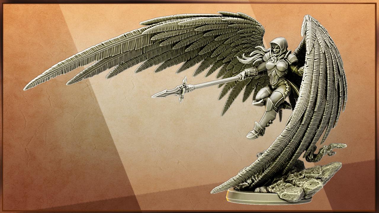 Sor Ariadna, Angelic Heroic Miniature for Tabletop Roleplaying games by Codex Universalis