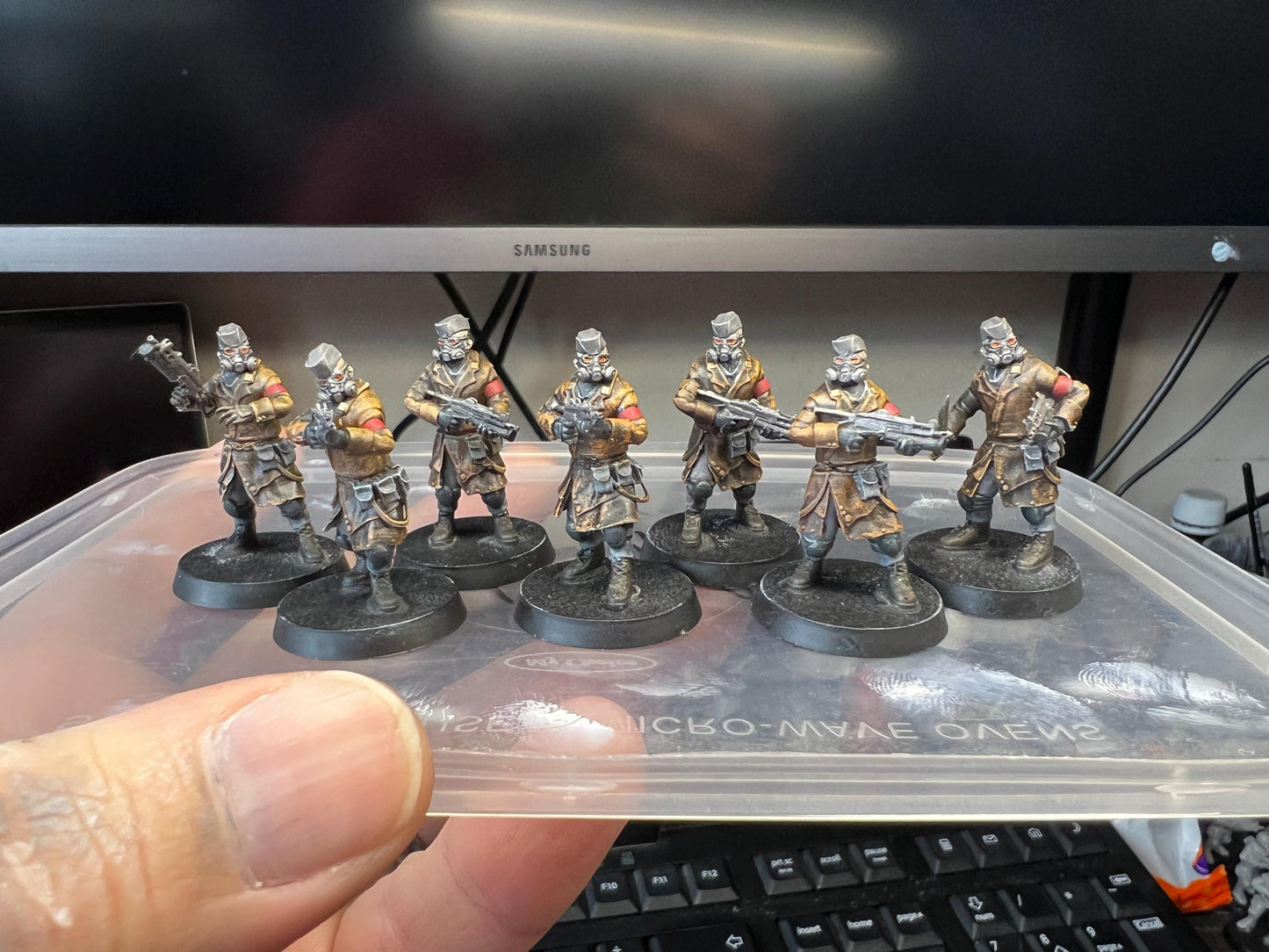 Heck Ghosts Shocktroopers w/ SMGs, Semi-modular Sci-Fi warriors by ThatEvilOne, Sci-Fi Wargames Guard Proxy, Imperial Auxilia Army