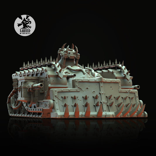 Bubonic Mortar Vehicle, Plague Space Marine Transport Vehicle Sculpted by Tainted Windmill for Wargames set in the Grimdark Future