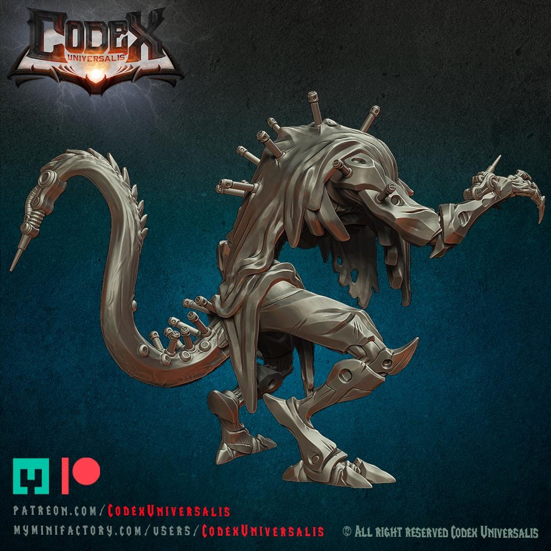 Viktuzarr, Demonic Heroic Miniature for Tabletop Roleplaying games by Codex Universalis