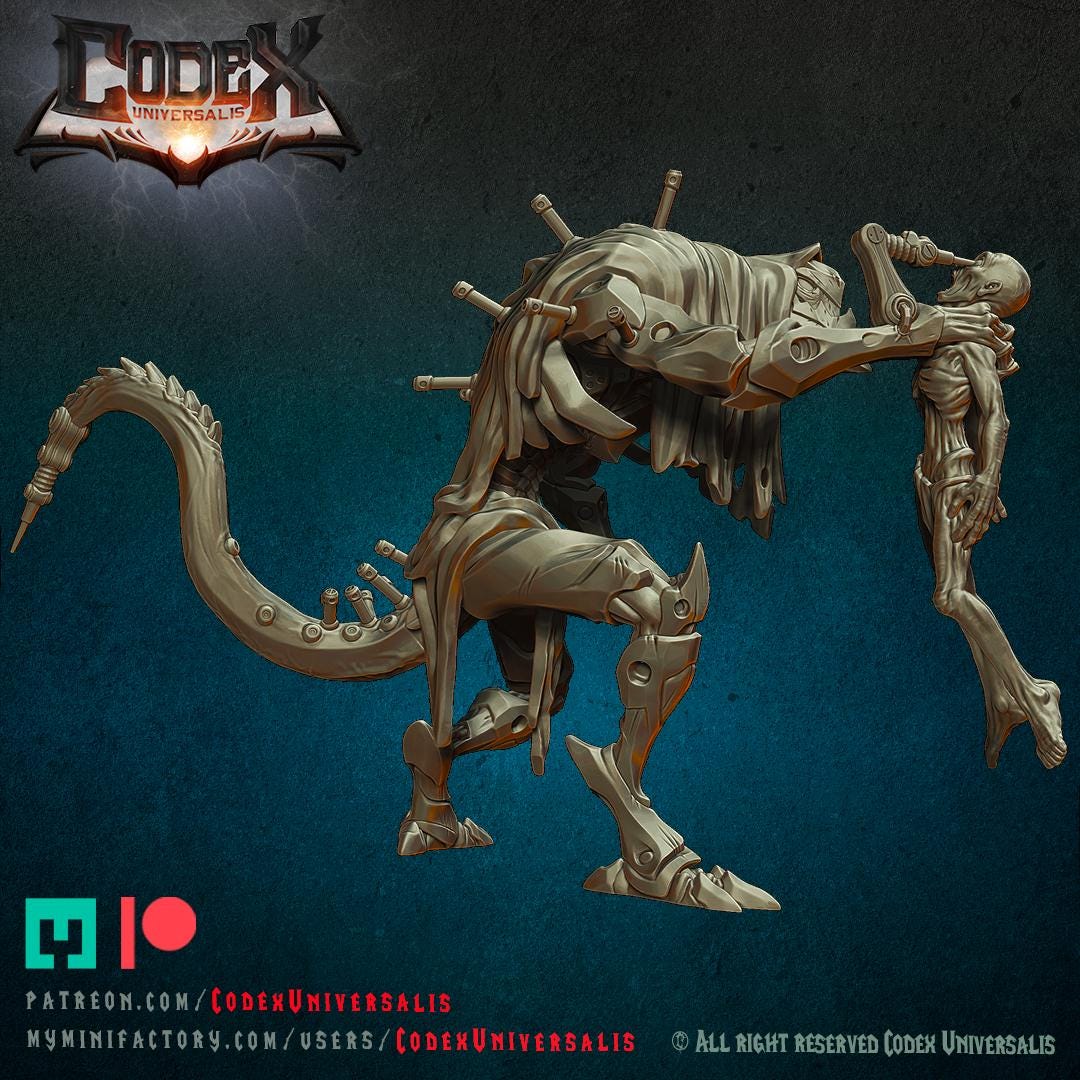 Viktuzarr, Demonic Heroic Miniature for Tabletop Roleplaying games by Codex Universalis