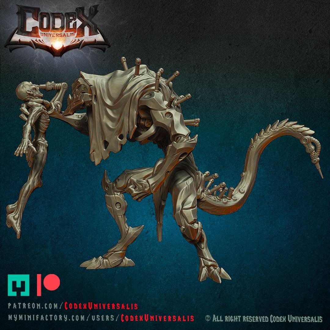 Viktuzarr, Demonic Heroic Miniature for Tabletop Roleplaying games by Codex Universalis