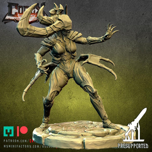 High Priestess Akigath, Demonic Heroic Praetor for Tabletop Roleplaying games by Codex Universalis