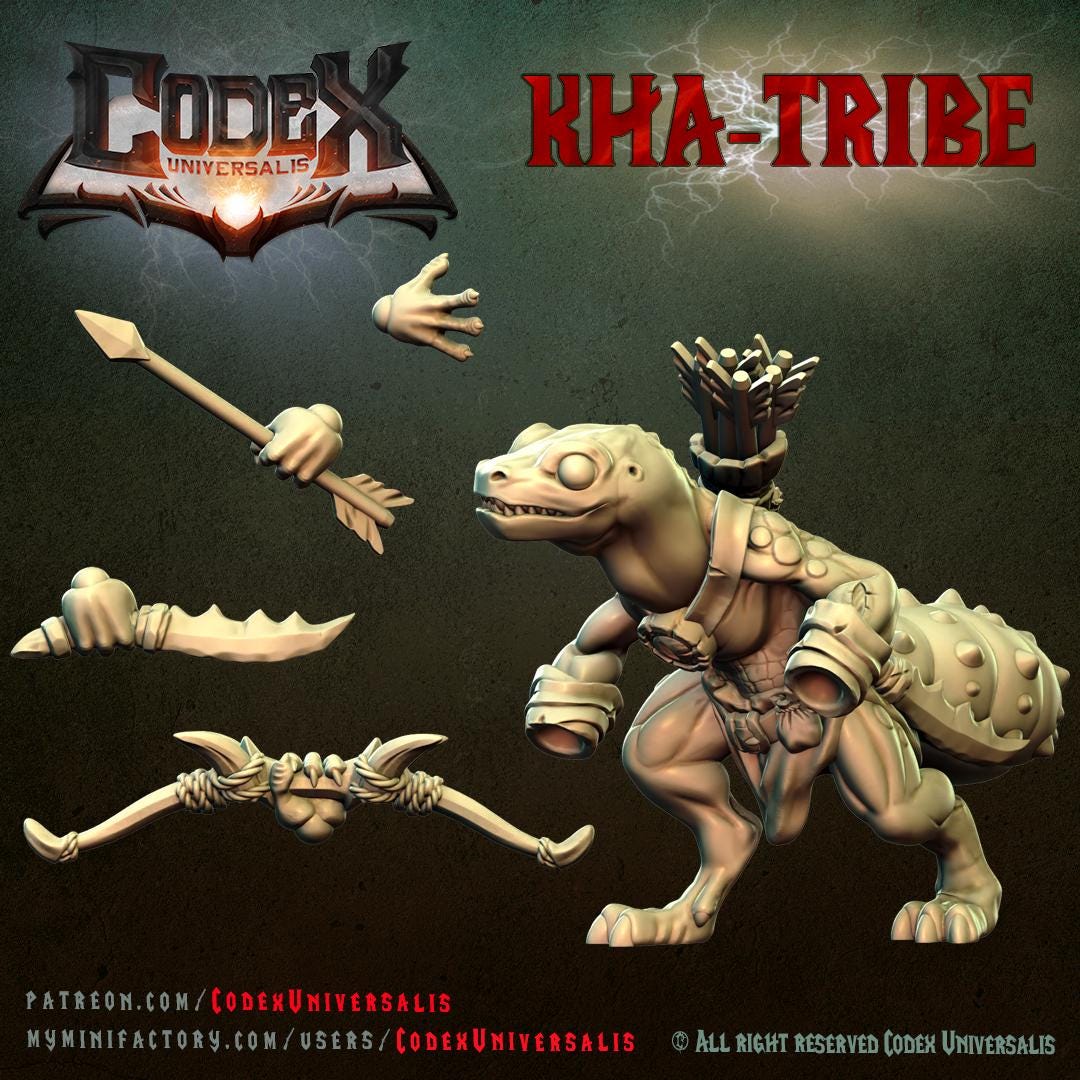 Geko Lizardmen, Skirmishing Lizardmen for Tabletop Roleplaying games by Codex Universalis