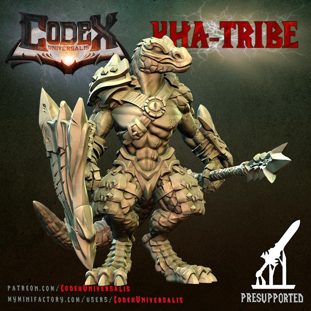 Raptor Lizardmen, Lizardmen Warriors for Tabletop Roleplaying games by Codex Universalis