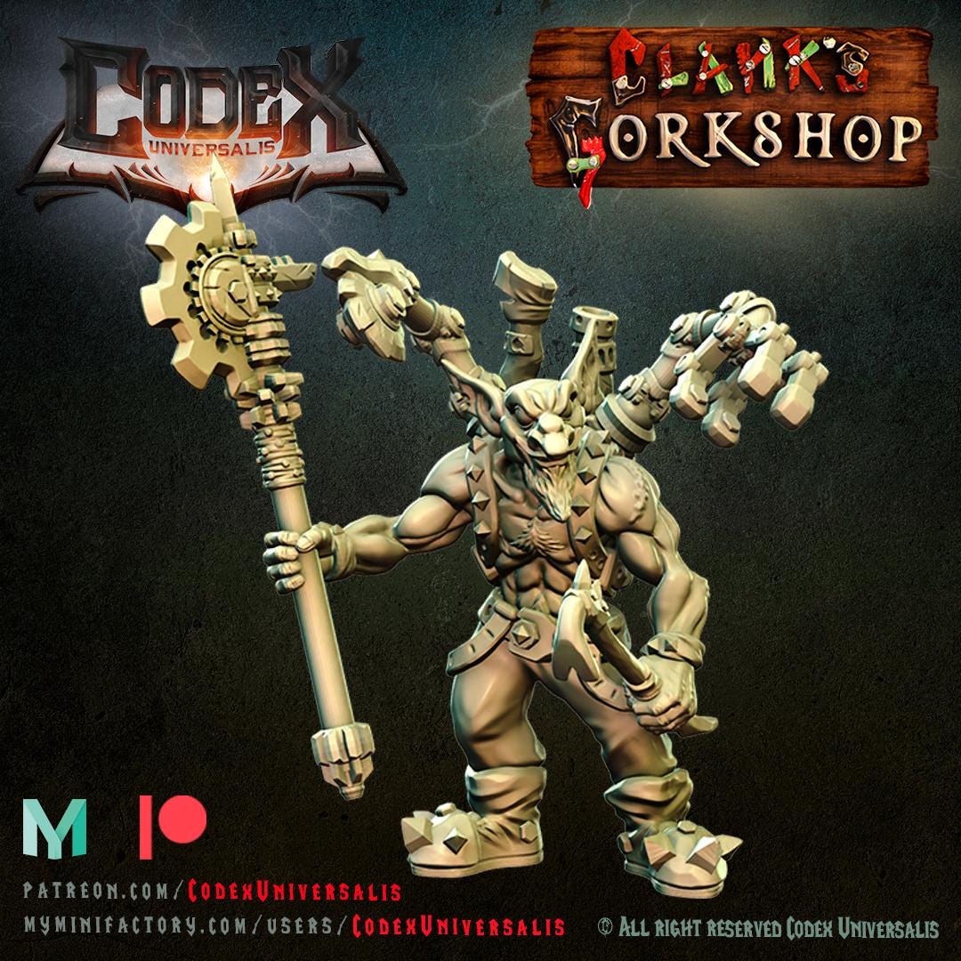 Tinkerer Clank with Techpack - Hobgoblin Hero for Tabletop Roleplaying games by Codex Universalis