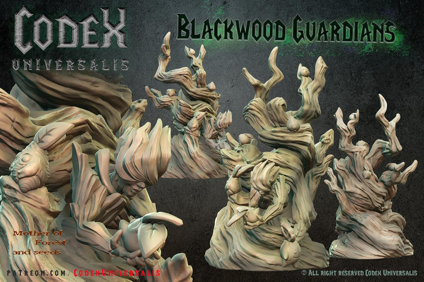 Mother of Forest, Heroic Forest Spirit Miniature for Tabletop Roleplaying games by Codex Universalis