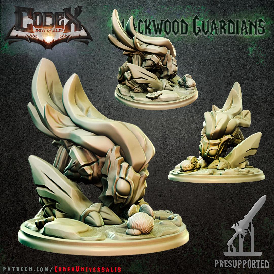 Treeagle Plantdog, Forest Spirit Miniature for Tabletop Roleplaying games by Codex Universalis