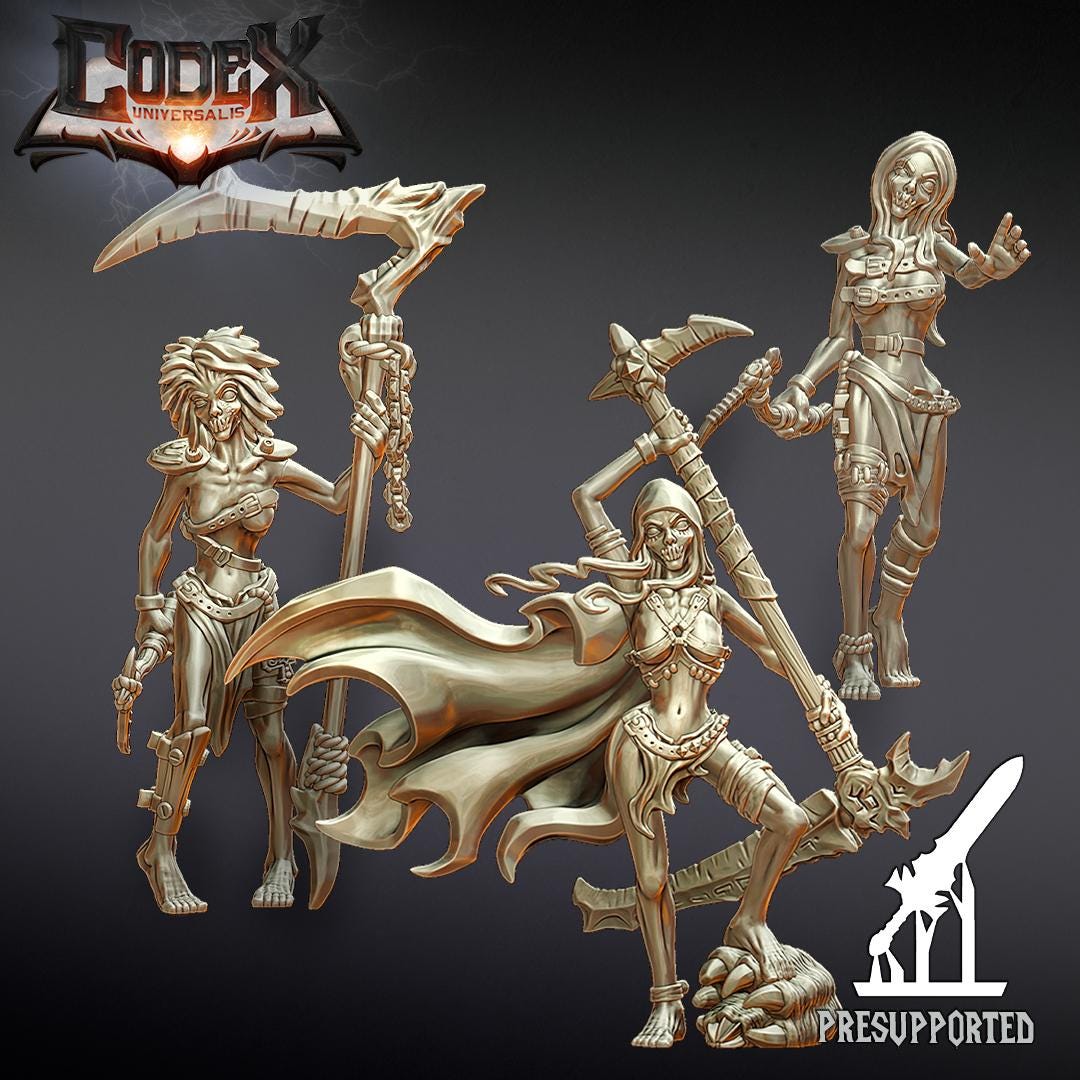 Kharnaxa Followers, Undead Miniatures for Tabletop Roleplaying games by Codex Universalis