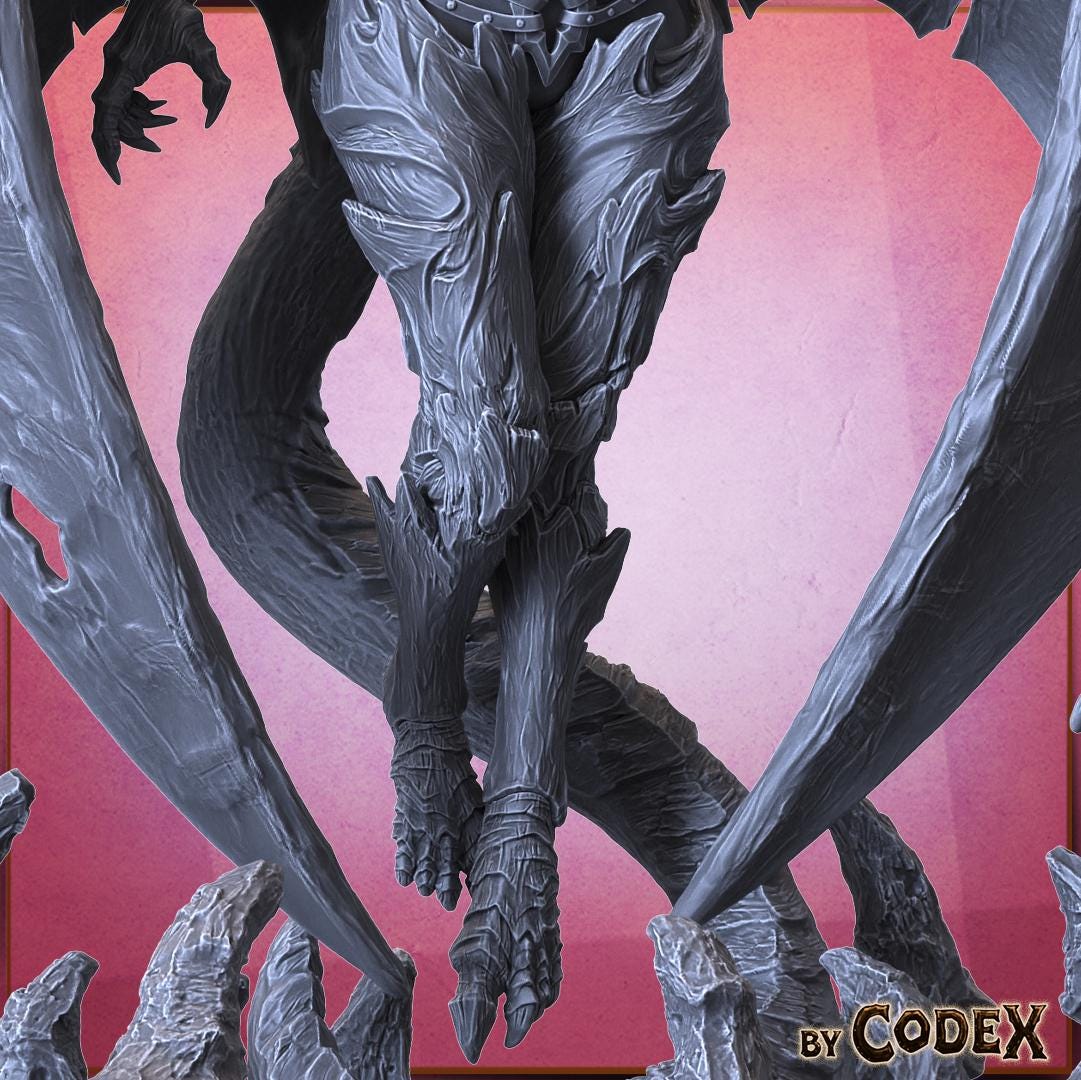 Ar'Iketh, Demoness Seer, Demonic Heroic Lady for Tabletop Roleplaying games by Codex Universalis