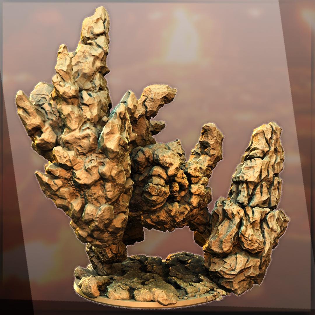 Zodon the Awaken, Heroic Lava Spirit Miniature for Tabletop Roleplaying games by Codex Universalis
