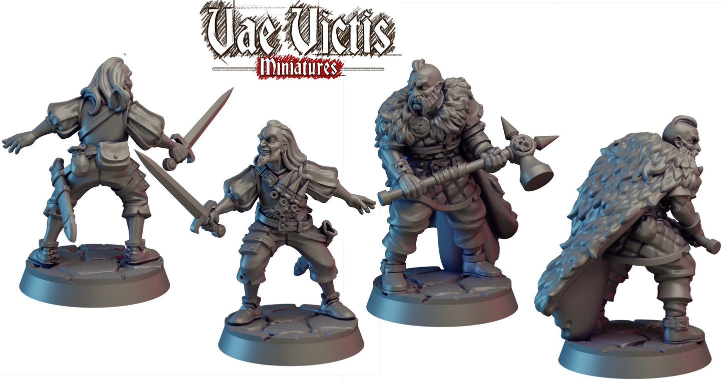 Infamous Criminals, Cursed City Mercenaries by Vae Victis, perfect for Fantasy Wargames and Tabletop RPGs