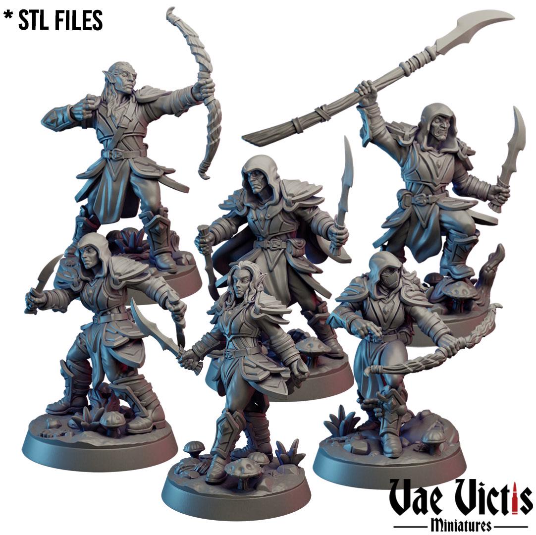 Forest Elves, Adventurers and Mercenaries by Vae Victis, perfect for Fantasy Wargames and Tabletop RPGs