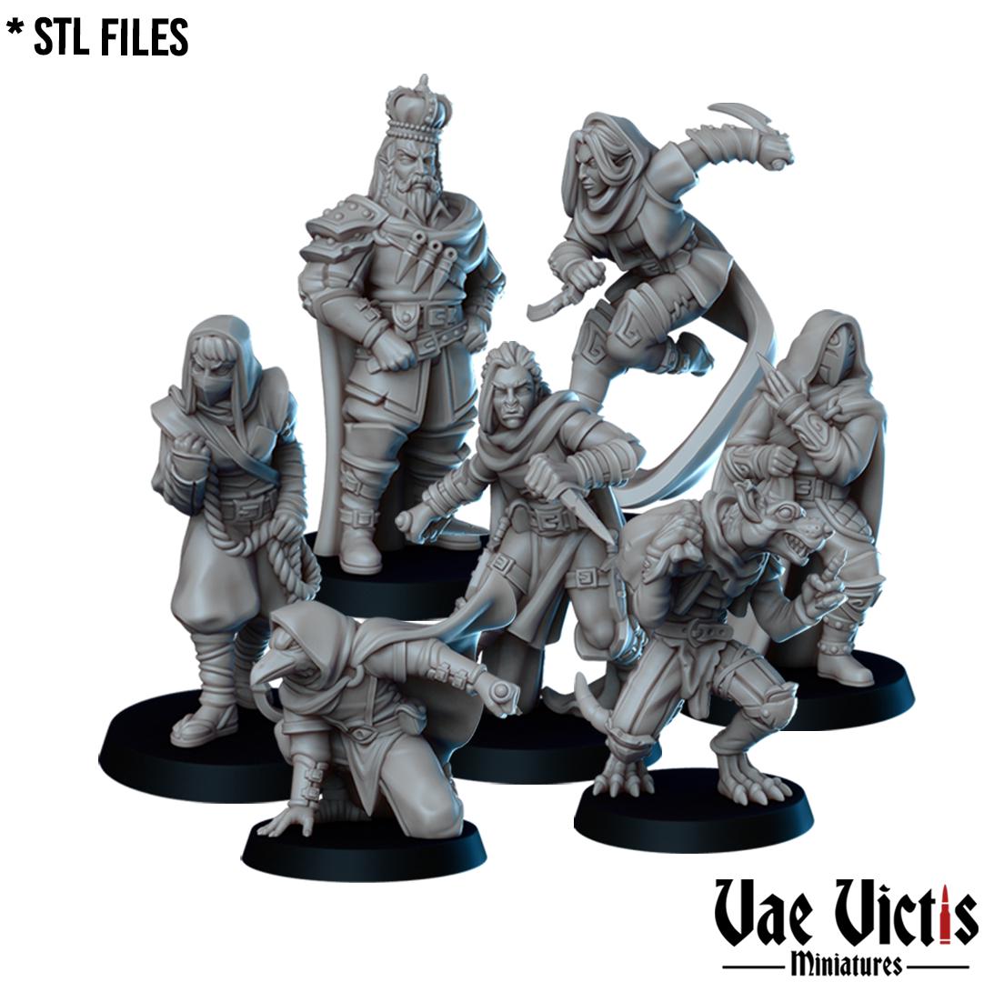 The Thieves Guild, Adventurers and Mercenaries by Vae Victis, perfect for Fantasy Wargames and Tabletop RPGs