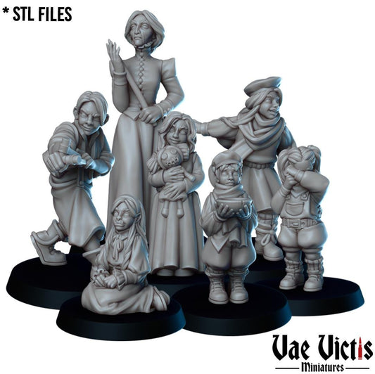 The Orphanage, Adventurers, Civilians and Mercenaries by Vae Victis, perfect for Fantasy Wargames and Tabletop RPGs