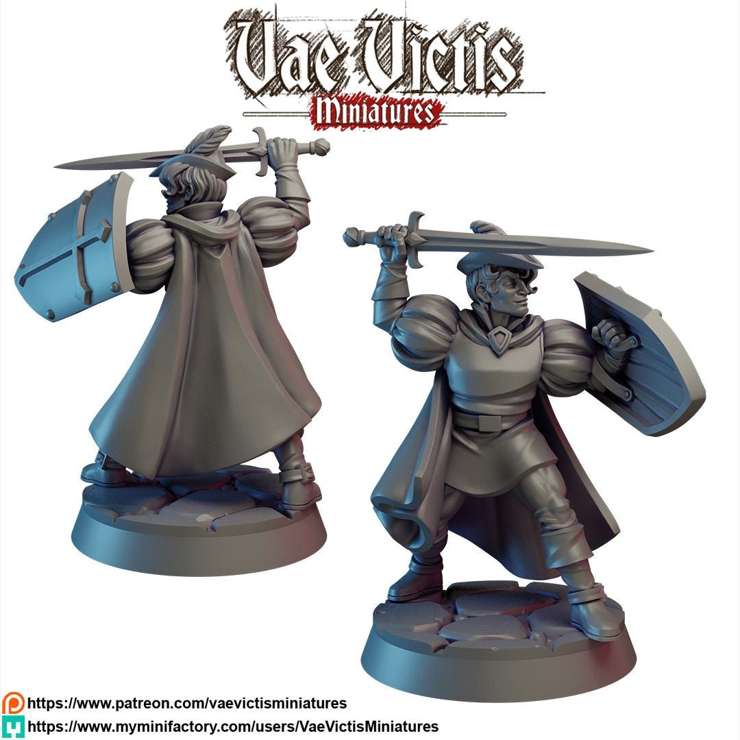 Nobles and the Distinguished, Adventurers, Civilians and Mercenaries by Vae Victis, perfect for Fantasy Wargames and Tabletop RPGs