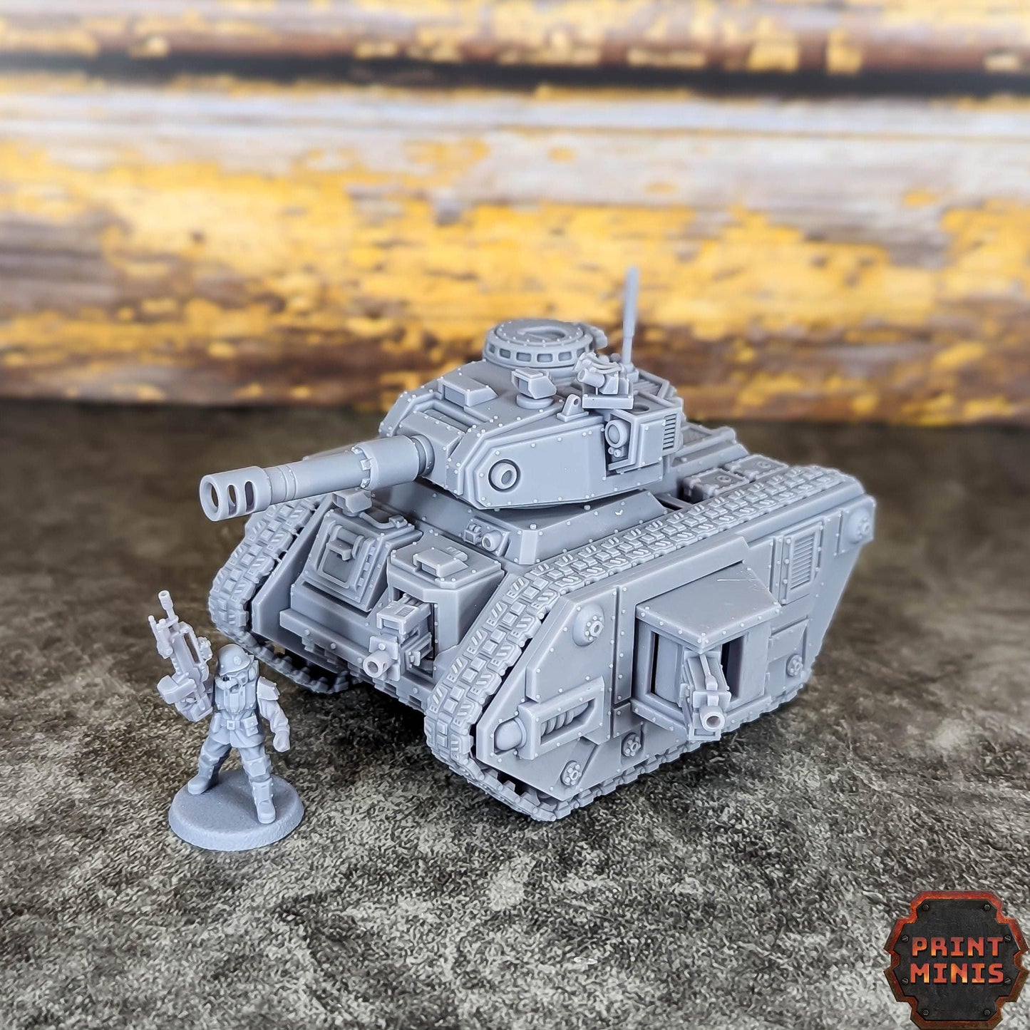 Phobos Main Battle Tank - Kaledon Fortis Army, Sci-Fi Space Militia Soldiers by Print Minis