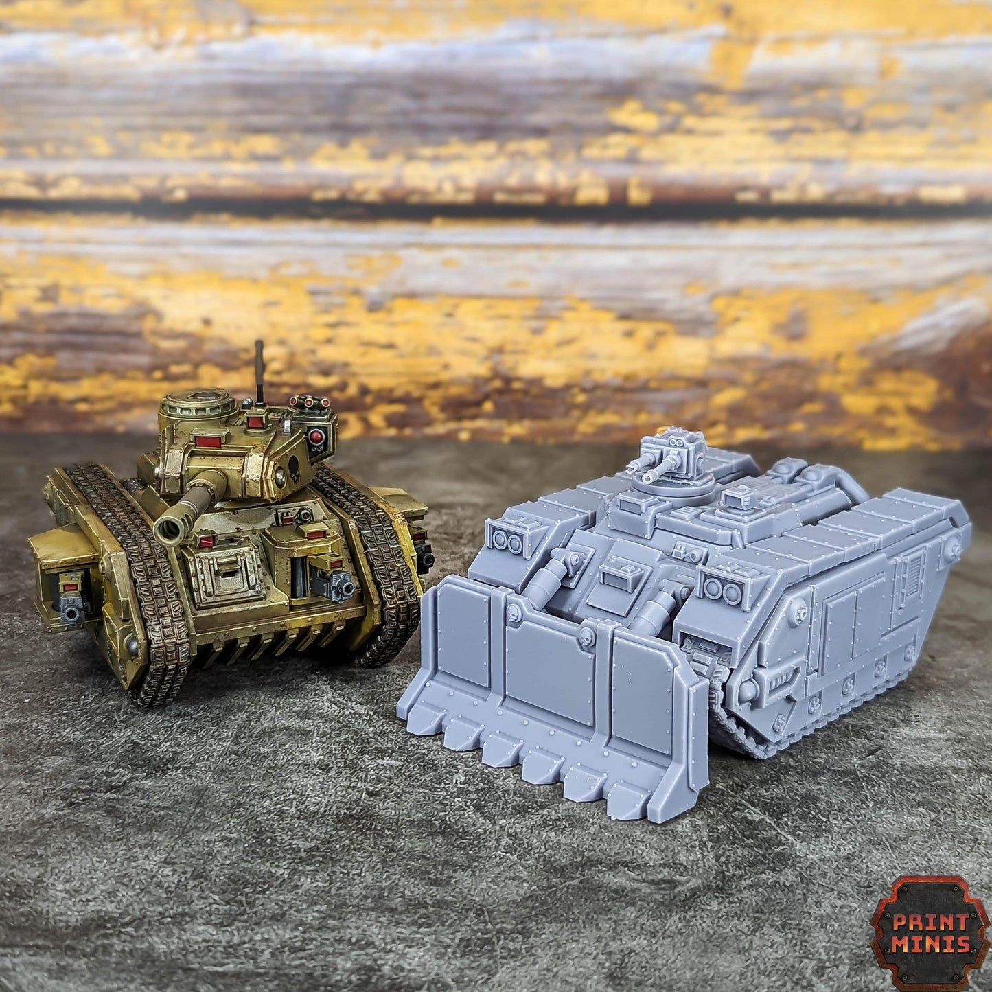 Phobos Breacher Battle Tank - Kaledon Fortis Army, Sci-Fi Space Militia Soldiers by Print Minis
