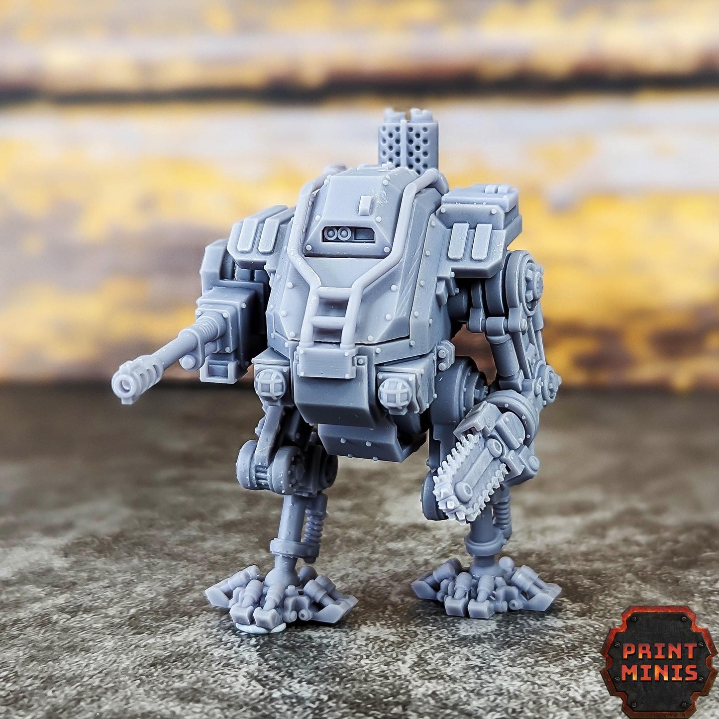 Iron Stalker Mech Kit  - Kaledon Fortis Army, Sci-Fi Space Militia Soldiers by Print Minis