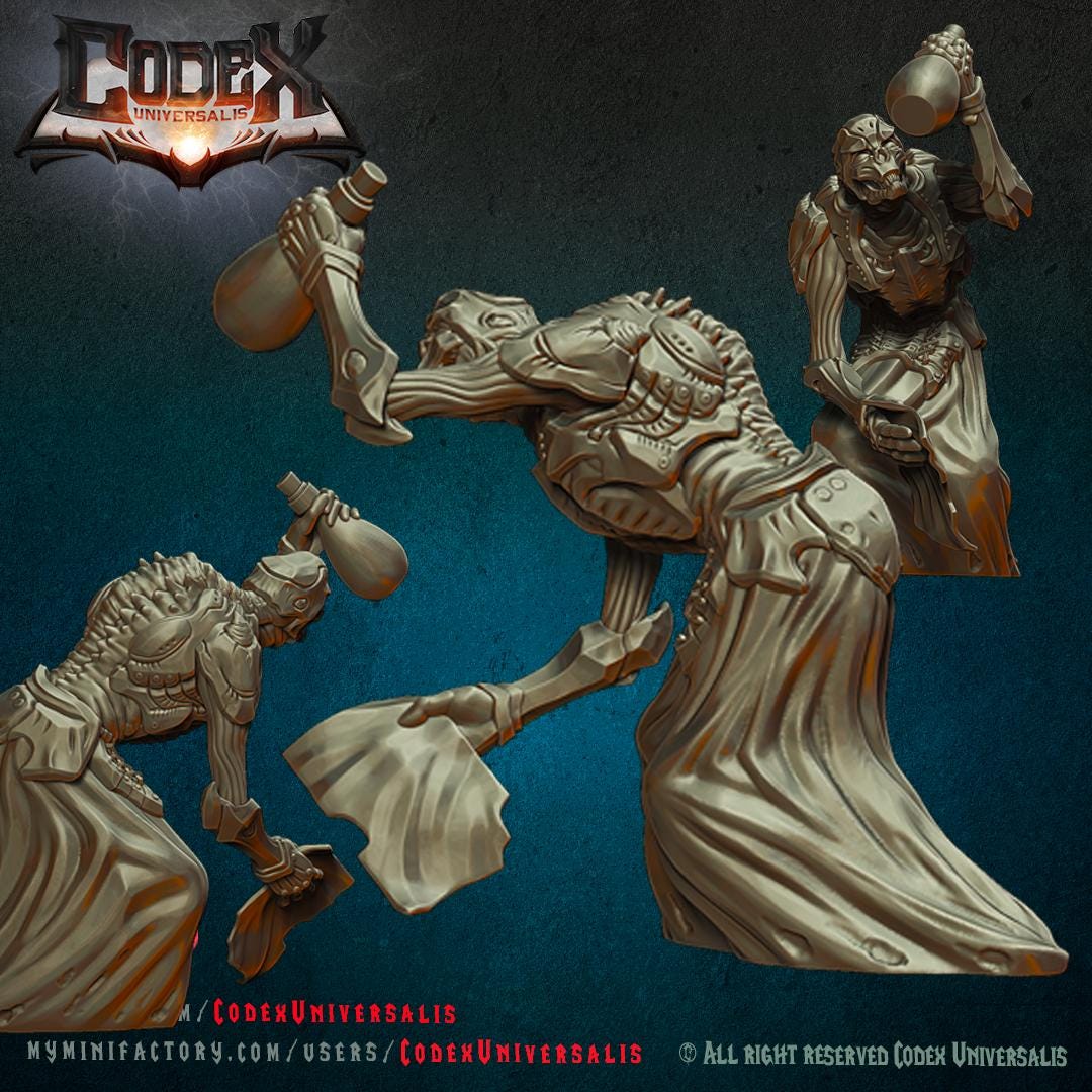 Dark Laboratory Workers, Demonic Minion Miniature for Tabletop Roleplaying games by Codex Universalis