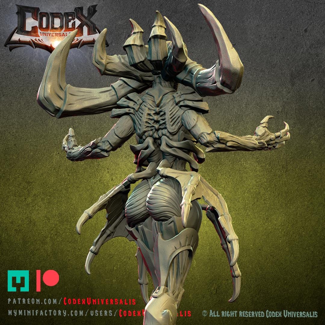 High Priestess Akigath, Demonic Heroic Praetor for Tabletop Roleplaying games by Codex Universalis