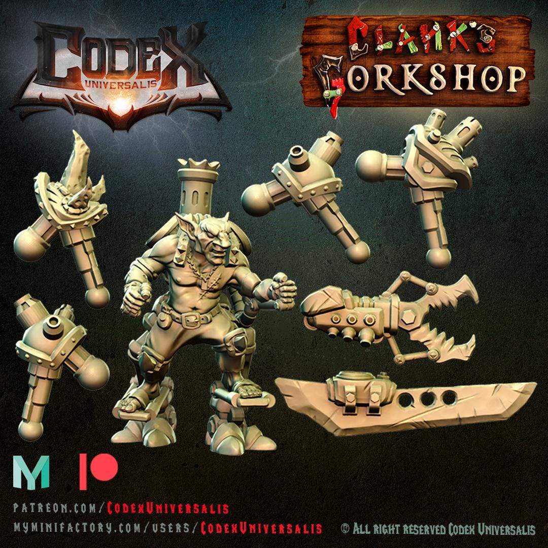 Mech Grynk - Hobgoblin Tinkerer, Hobgoblin Hero for Tabletop Roleplaying games by Codex Universalis