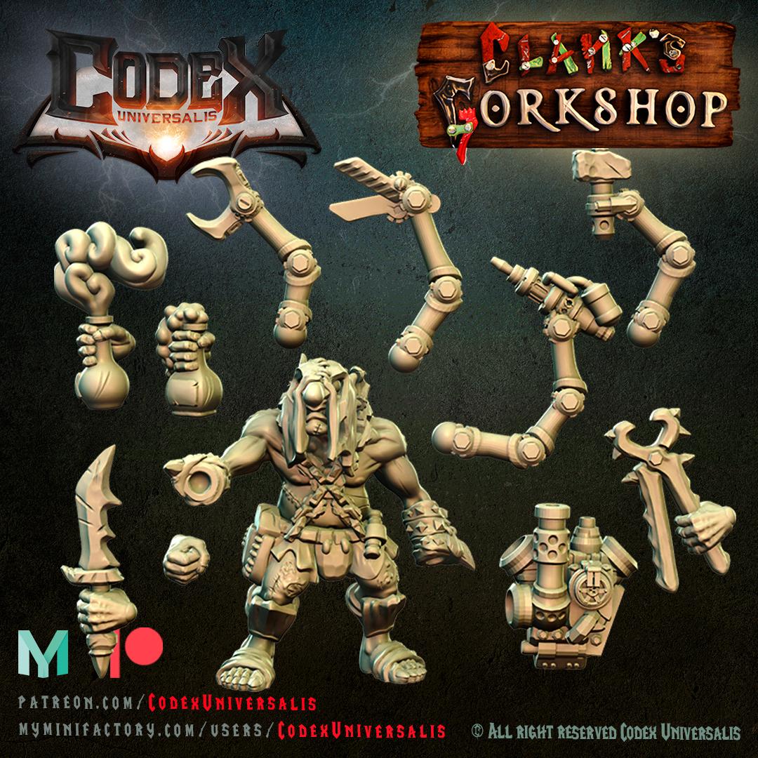 Tinkerer Trukz with Techpack - Hobgoblin Hero for Tabletop Roleplaying games by Codex Universalis