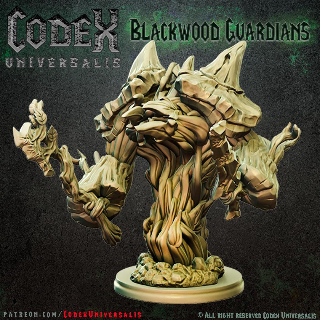 Bulkroot Treefolk, Forest Spirit Miniatures for Tabletop Roleplaying games by Codex Universalis