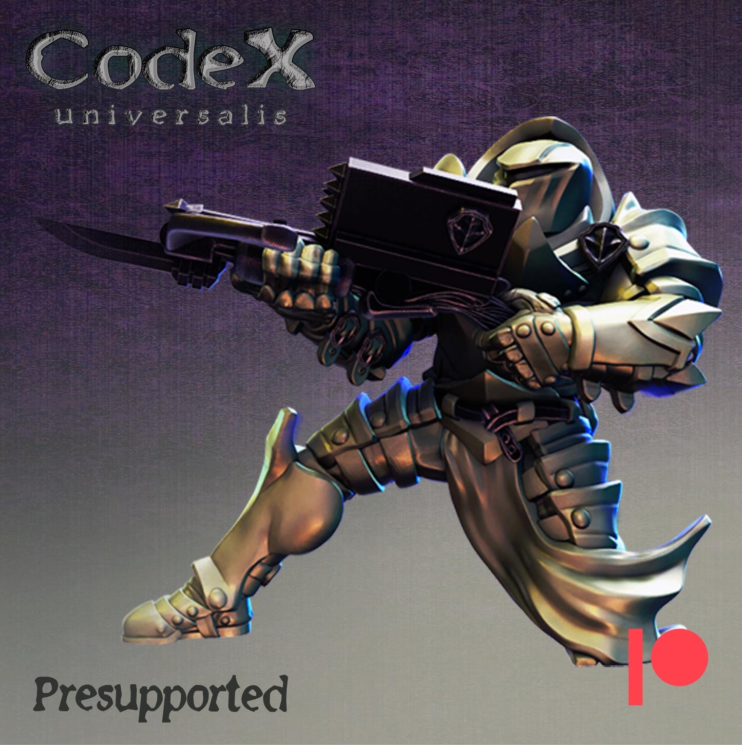 Knight Servant of Light, Knightly Hero Miniatures for Tabletop Roleplaying games by Codex Universalis