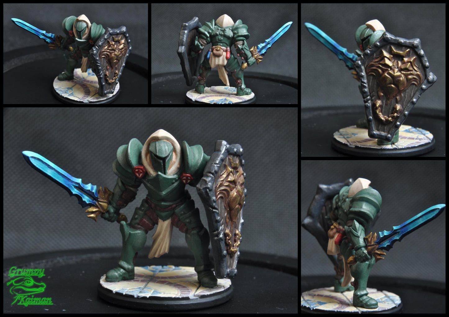 Knight Servant of Light, Knightly Hero Miniatures for Tabletop Roleplaying games by Codex Universalis