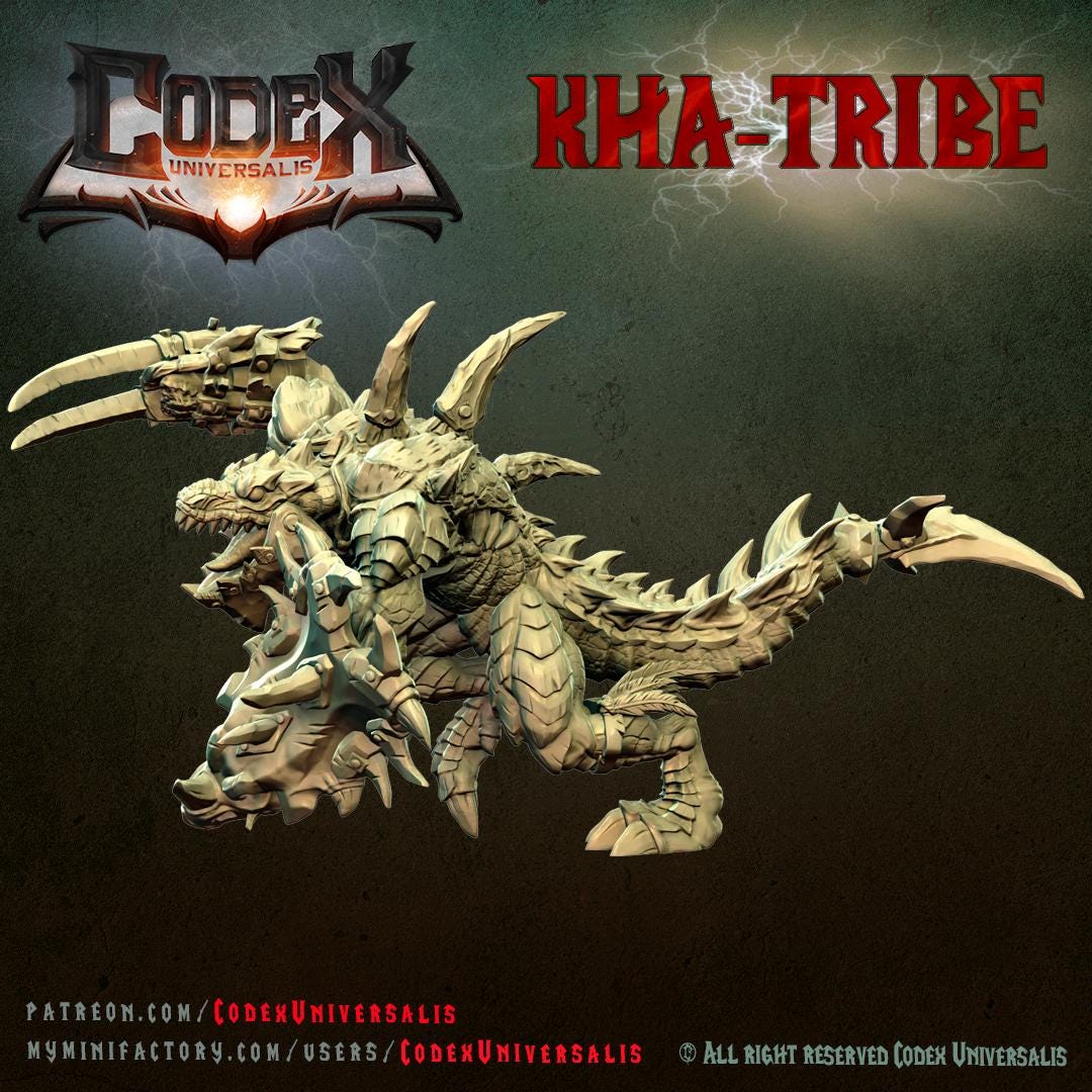 Throx, Champion of Kha lizardmen, Lizardmen Hero for Tabletop Roleplaying games by Codex Universalis