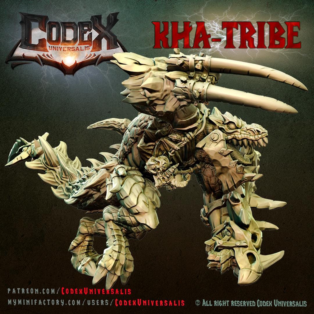 Throx, Champion of Kha lizardmen, Lizardmen Hero for Tabletop Roleplaying games by Codex Universalis