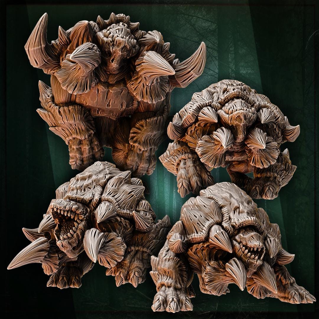 Mistwood hunter, Forest Beast Miniature for Tabletop Roleplaying games by Codex Universalis