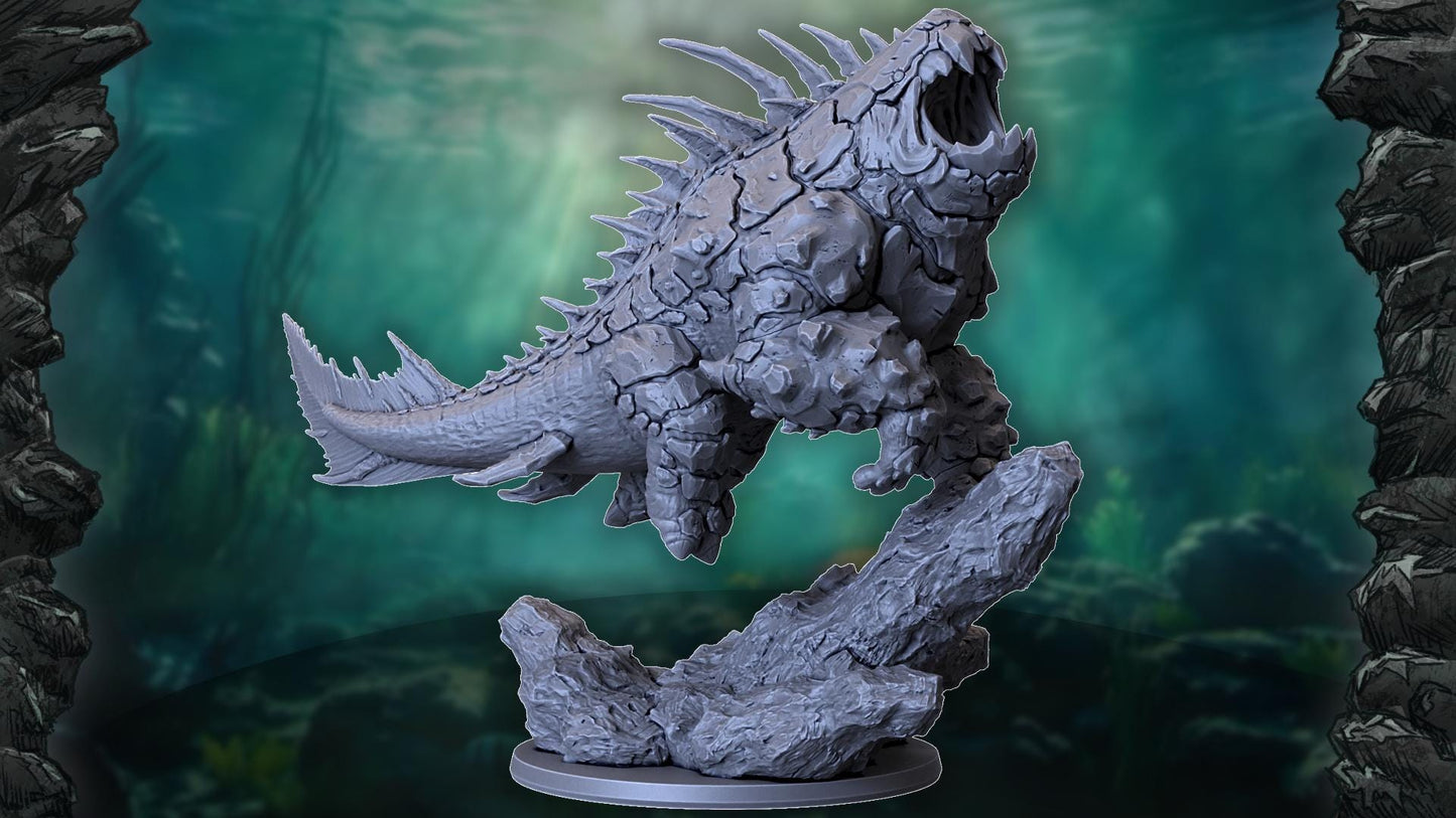 Duncleosteus Kaiju, Monstrous Miniature for Tabletop Roleplaying games by Codex Universalis