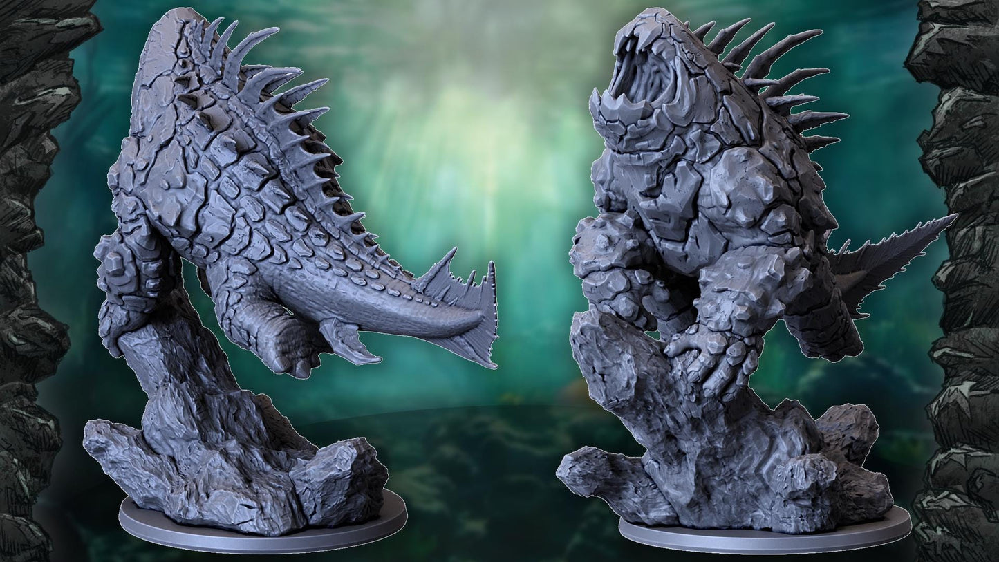 Duncleosteus Kaiju, Monstrous Miniature for Tabletop Roleplaying games by Codex Universalis