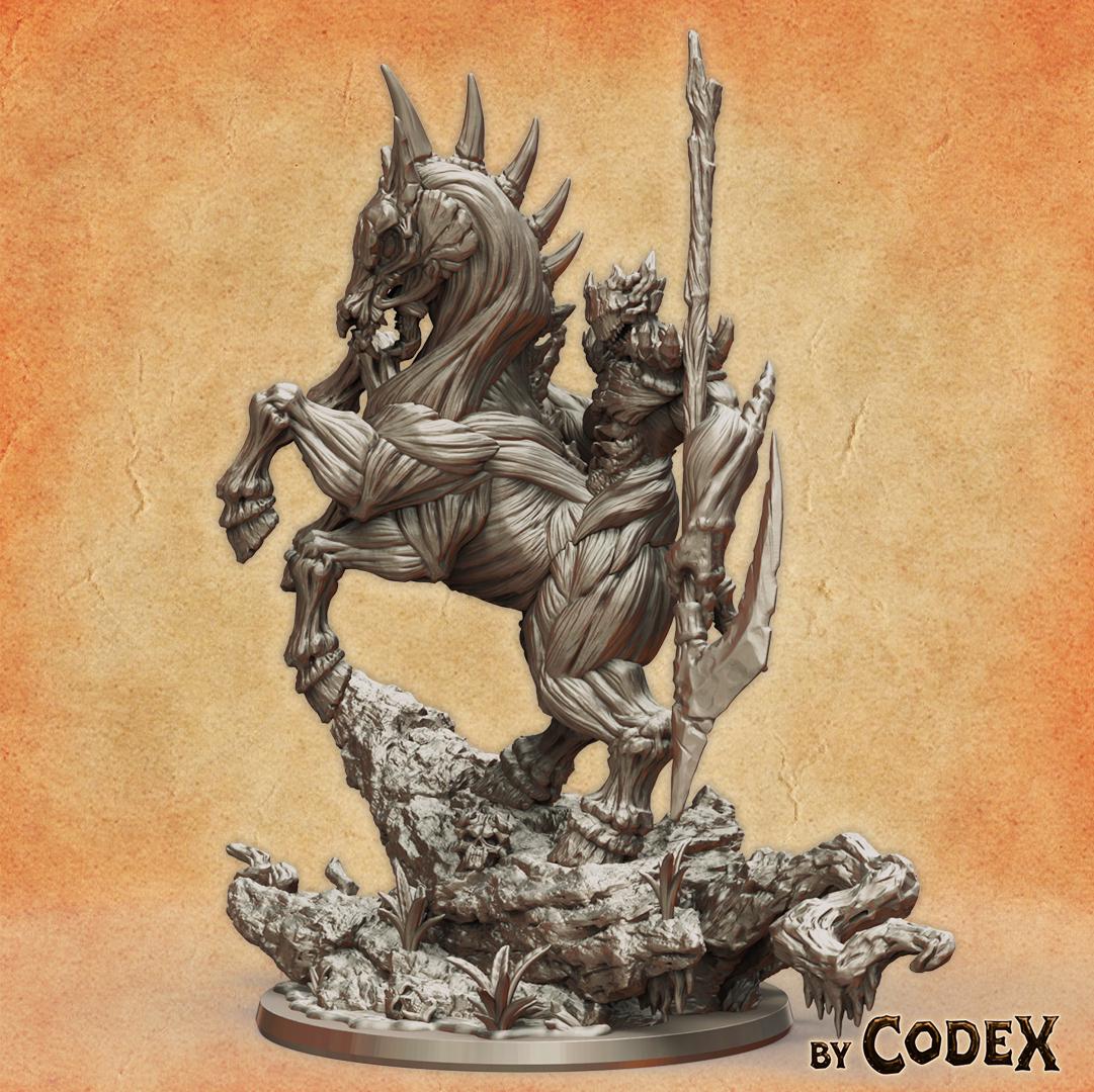 Nuckelavee, Demonic Nightmare Horseman Miniature for Tabletop Roleplaying games by Codex Universalis